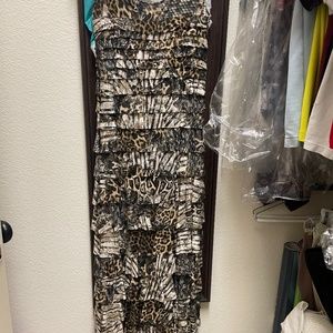 Long animal print sundress